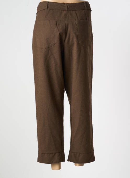 Pantalon 7/8 marron LUUKAA pour femme