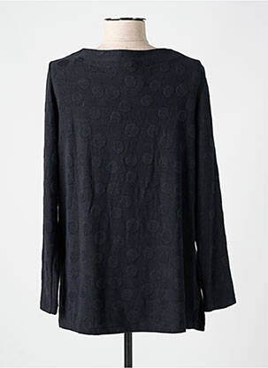 Pull coupe cintrée manches longues noir AN II VITO femme