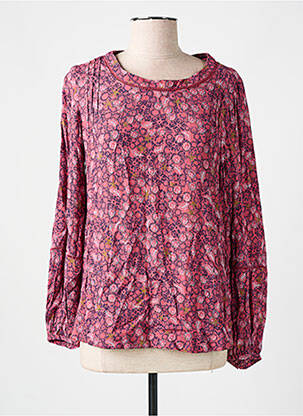 Blouse imprimé fleurs manches longues rose WHITE STUFF femme