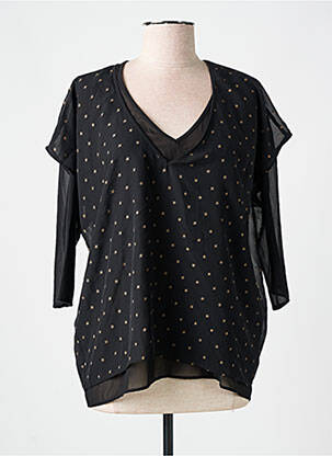 Blouse manches 3/4 manches 3/4 noir GARELLA femme