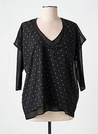 Blouse manches 3/4 manches 3/4 noir GARELLA femme