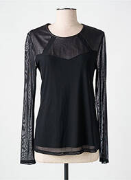 Top stretch manches longues noir GARELLA femme
