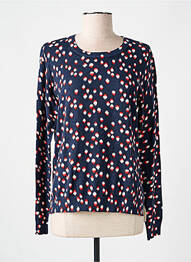 Pull stretch manches longues bleu NICE THINGS femme