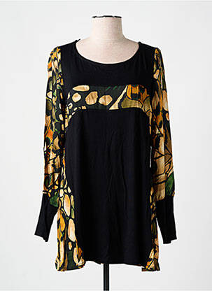 Tunique manches longues noir AN II VITO pour femme