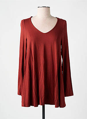 Tunique manches longues orange AN II VITO pour femme