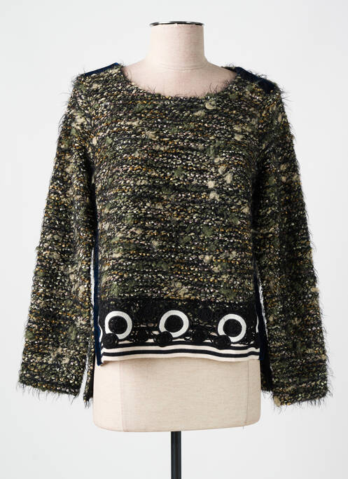 Pull vert BLEU BLANC ROUGE pour femme