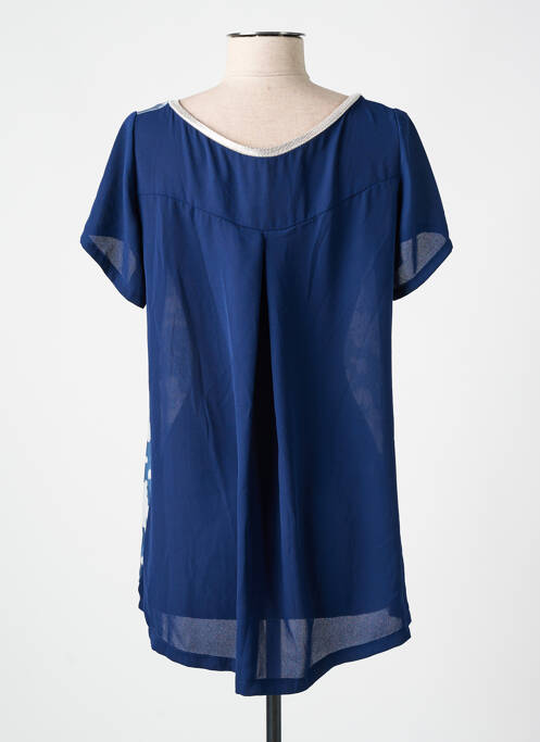 Tunique manches courtes bleu AN II VITO pour femme