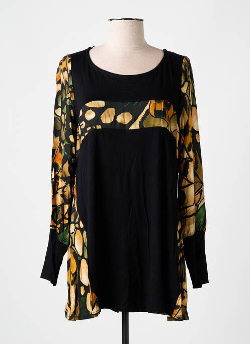 Tunique manches longues noir AN II VITO pour femme