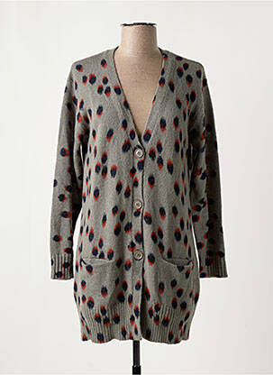 Gilet manches longues coupe cintrée gris NICE THINGS femme