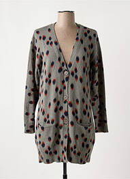 Gilet manches longues coupe cintrée gris NICE THINGS femme