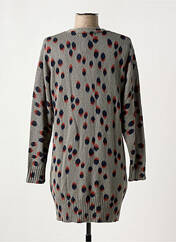 Gilet manches longues gris NICE THINGS pour femme seconde vue