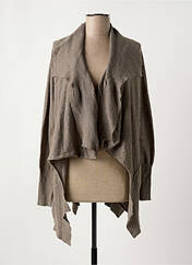 Gilet manches longues marron BOHEMIA pour femme seconde vue