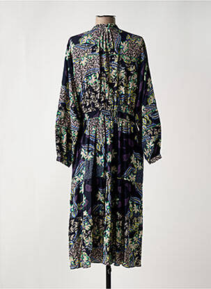 Robe longue manches longues manches longues bleu WHITE STUFF femme