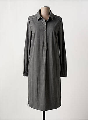 Robe mi-longue manches longues manches longues gris YEST femme