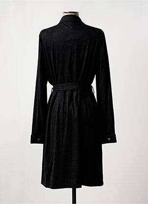 Robe mi-longue manches longues manches longues noir YEST femme