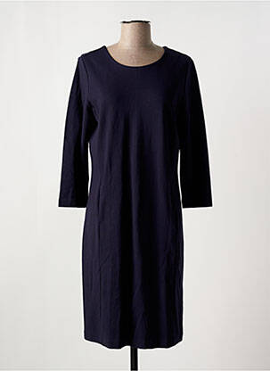 Robe mi-longue manches 3/4 manches 3/4 bleu BASE LEVEL femme