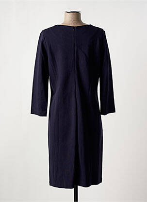Robe mi-longue manches 3/4 manches 3/4 bleu BASE LEVEL femme