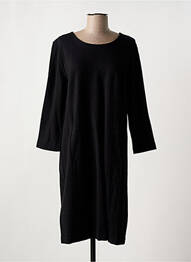 Robe mi-longue manches 3/4 manches 3/4 noir BASE LEVEL femme