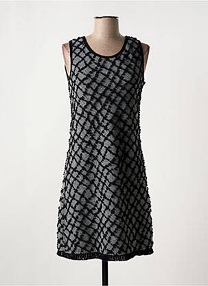 Robe mi-longue sans manche sans manche gris CRISTINA GAVIOLI femme
