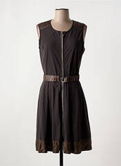 Robe mi-longue marron INDIES pour femme seconde vue