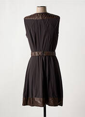 Robe mi-longue marron INDIES pour femme seconde vue