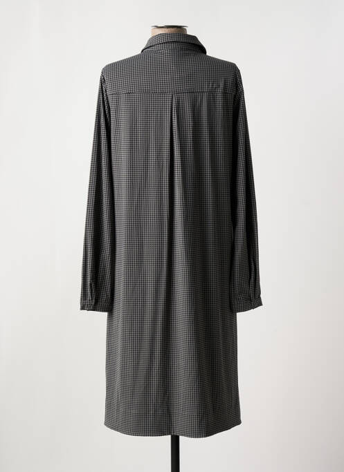 Robe mi-longue manches longues manches longues gris YEST femme
