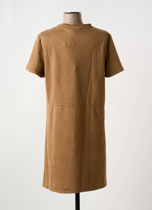 Robe courte marron YEST pour femme