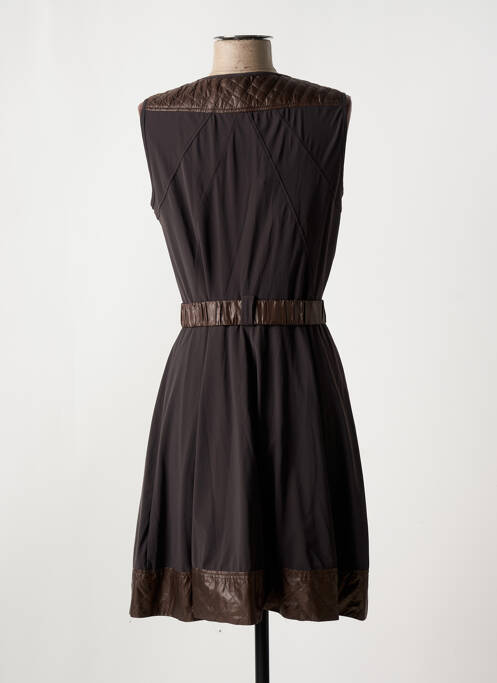 Robe mi-longue marron INDIES pour femme