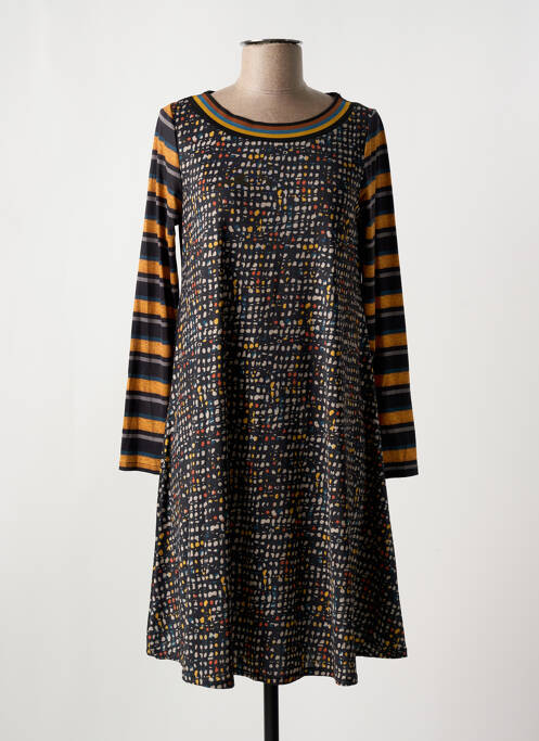 Robe mi-longue noir AN II VITO pour femme