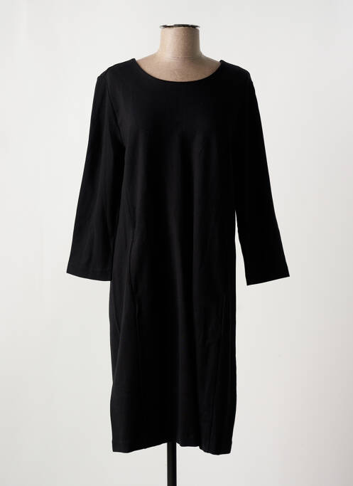 Robe mi-longue noir BASE LEVEL pour femme