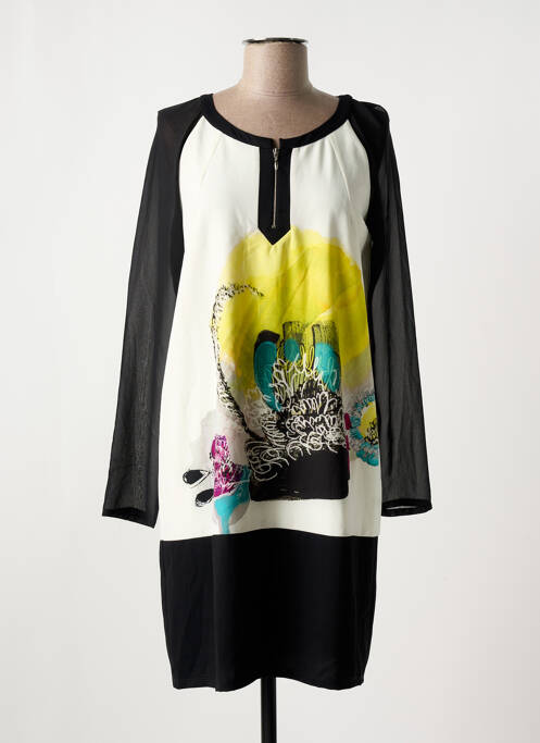 Robe mi-longue noir GARELLA pour femme