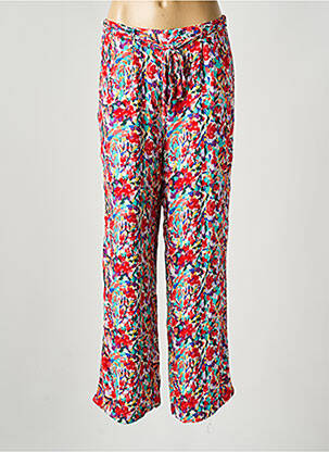 Pantalon droit taille élastique taille normale rouge ONLY femme