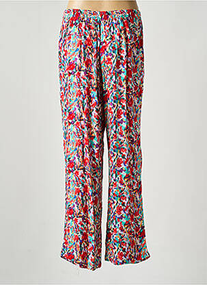 Pantalon droit taille élastique taille normale rouge ONLY femme