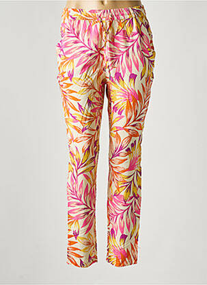 Pantalon slim taille haute taille haute rose ONLY femme