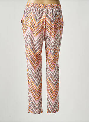 Pantalon slim taille élastique taille normale orange ONLY femme