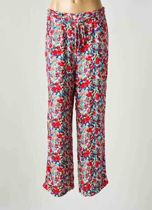 Pantalon droit taille élastique taille normale rouge ONLY femme