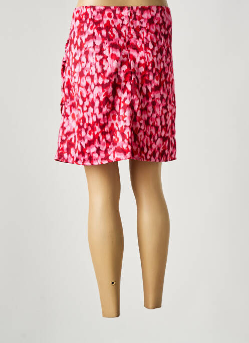 Jupe courte coupe droite rouge ONLY femme