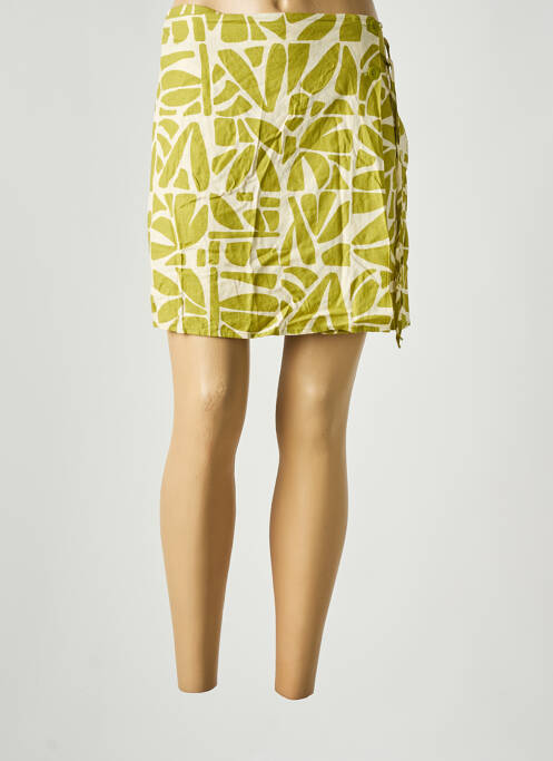 Jupe courte vert ONLY pour femme