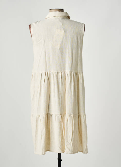 Robe mi-longue beige ONLY femme