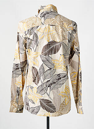 Chemise manches longues imprimé fantaisie beige SELECTED homme