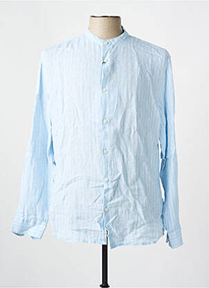 Chemise manches longues imprimé fantaisie bleu SELECTED homme