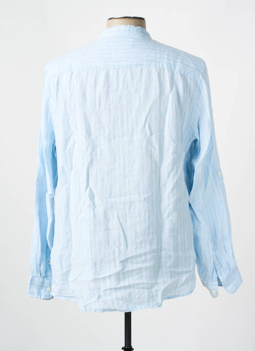 Chemise manches longues imprimé fantaisie bleu SELECTED homme