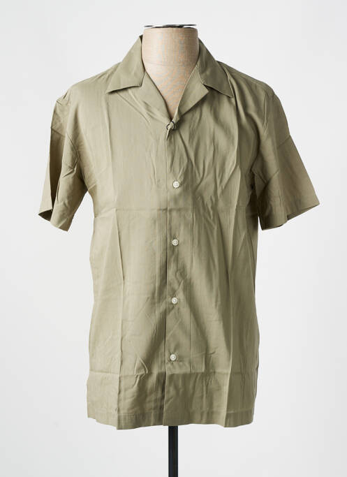 Chemise manches courtes vert SELECTED pour homme