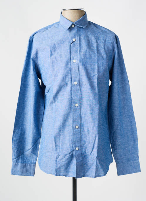 Chemise manches longues bleu SELECTED pour homme