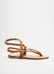 Tongs marron SANDALIA CYCLADES pour femme seconde vue