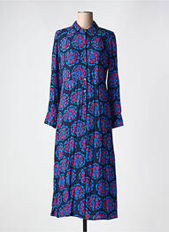 Robe longue manches longues manches longues bleu AN' GE femme