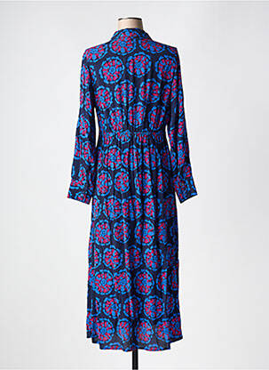 Robe longue manches longues manches longues bleu AN' GE femme