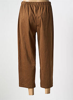 Pantalon 7/8 taille élastique taille normale marron SENES femme
