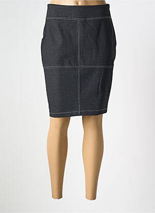 Jupe mi-longue taille à pinces noir NIKI PARIS femme