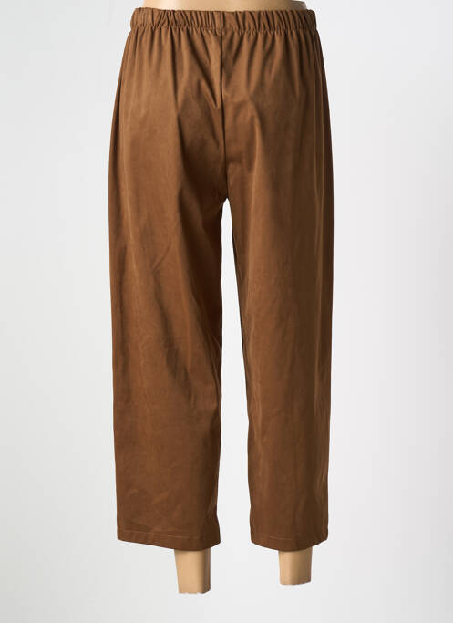 Pantalon 7/8 taille élastique taille normale marron SENES femme